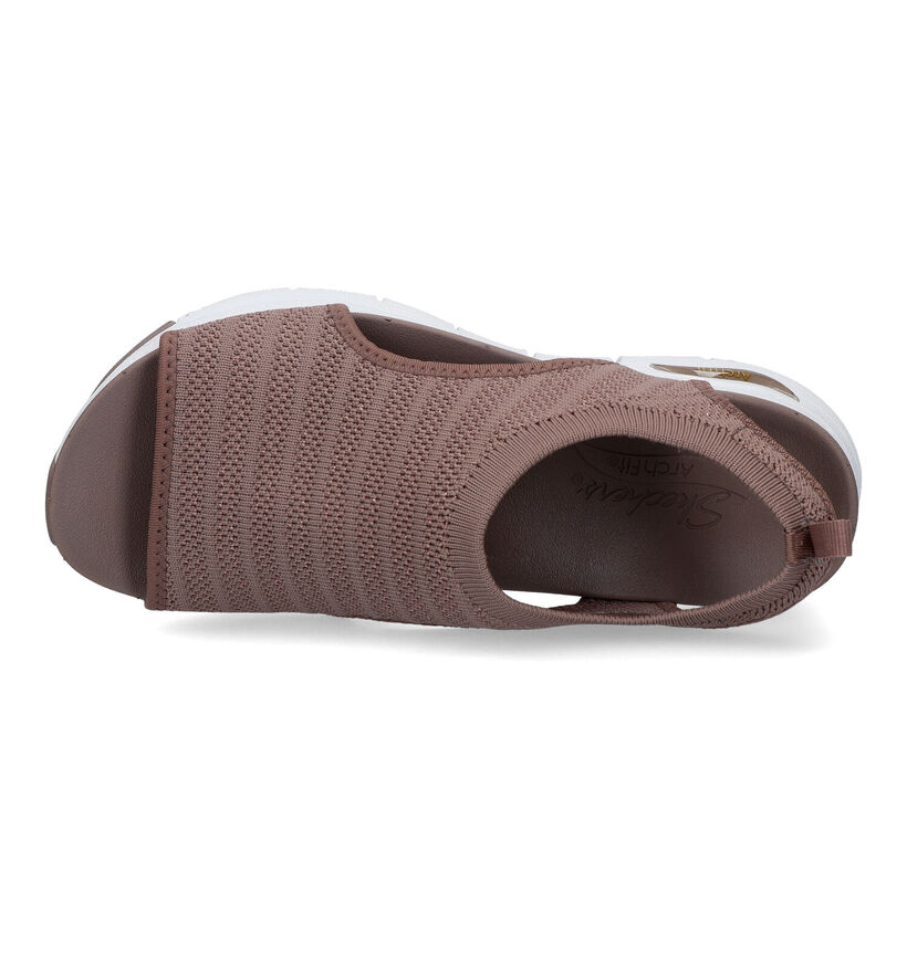 Skechers Arch Fit Bruine Sandalen voor dames (338827)