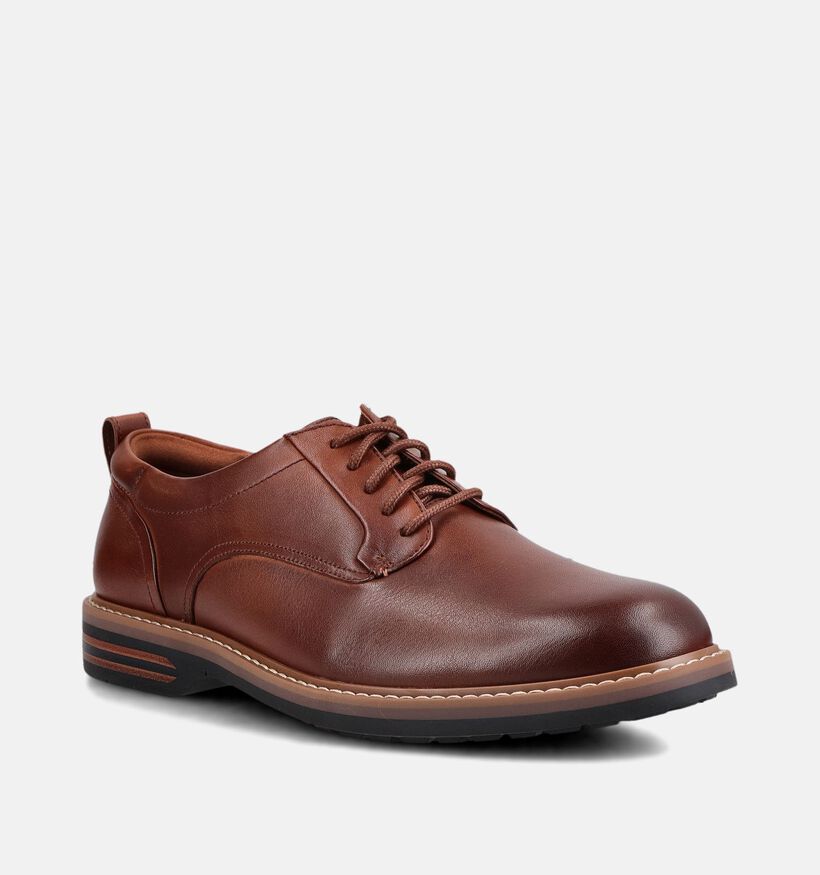 Clarks Aldwin2 Derby Bruine Geklede Veterschoenen voor heren (376478) - geschikt voor steunzolen