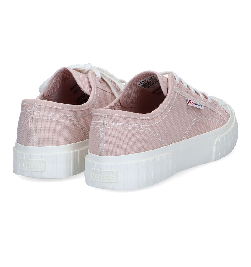 Superga Stripe Baskets en Rosé pour femmes (305729)