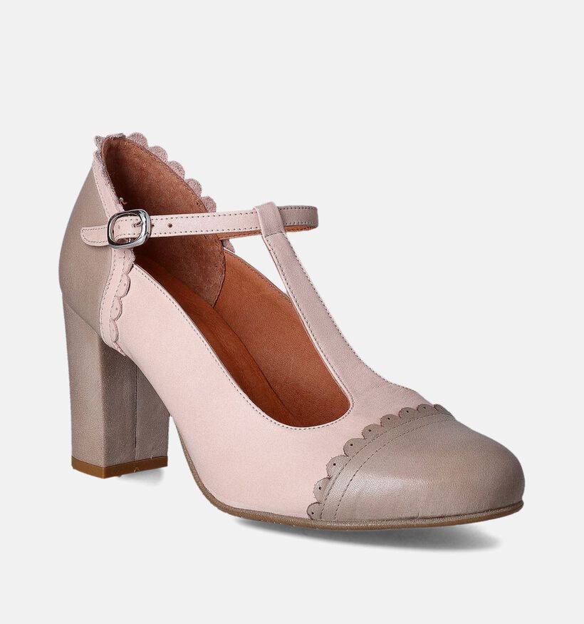 Creator Escarpins avec sangle en Beige pour femmes (357788)
