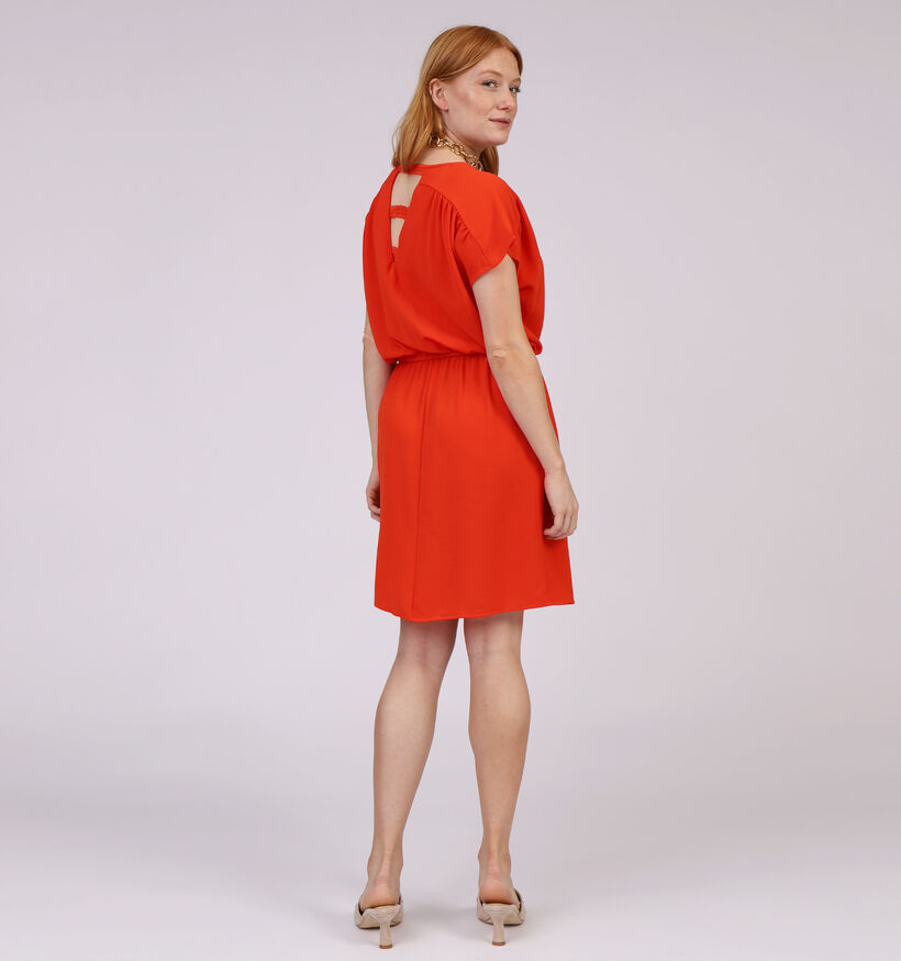 Vero Moda Sallini Robe mini en Rouge (312016)