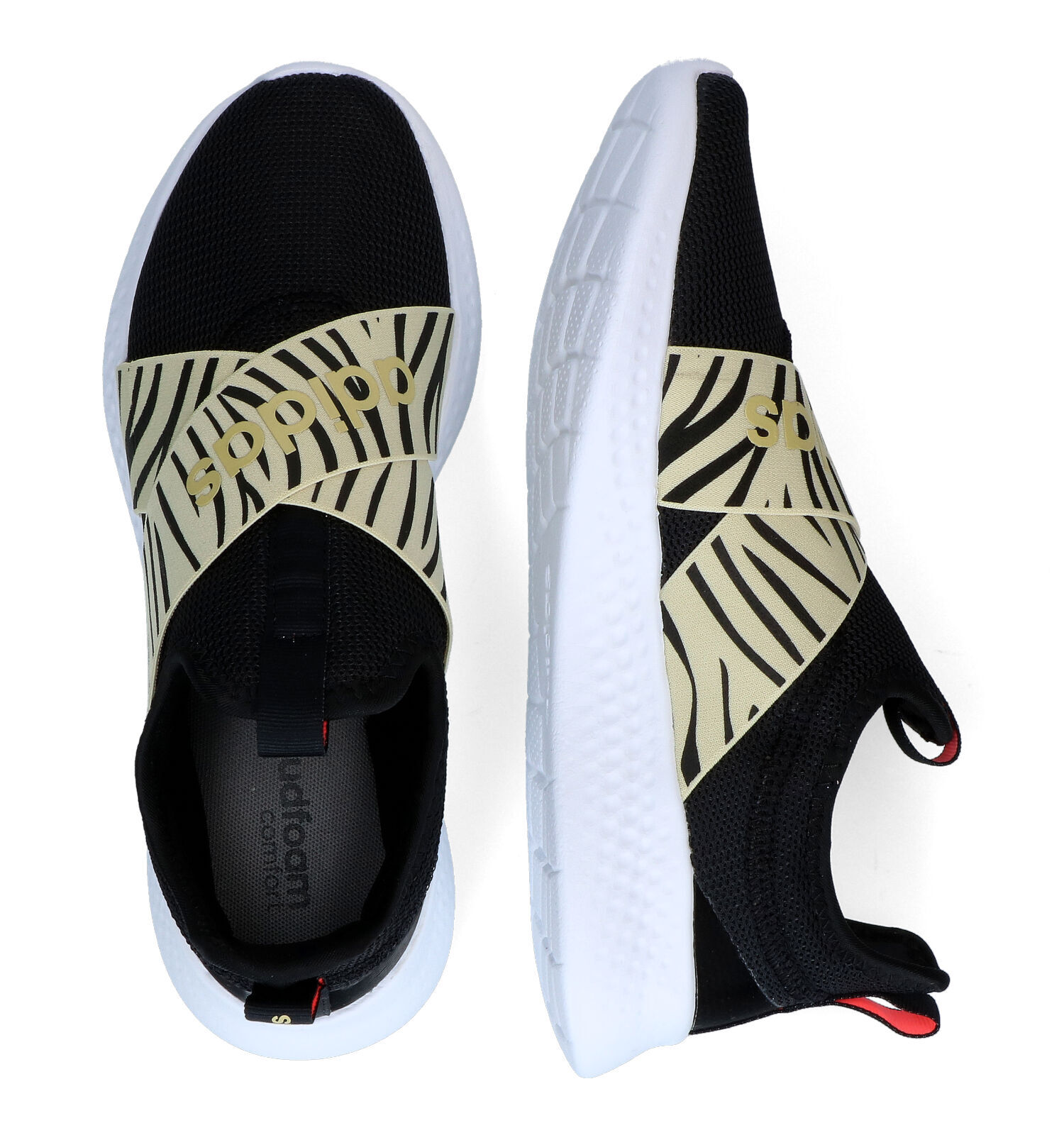 adidas Puremotion Adapt Zwarte Slip on Sneakers Dames Sneakers