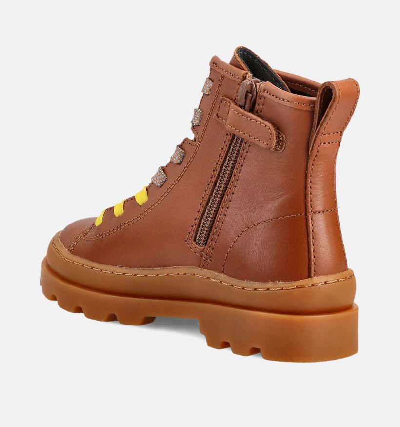 Camper Cognac Veterboots voor meisjes (363613) - geschikt voor steunzolen