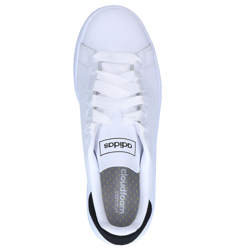 adidas Advantage Bold Baskets en Blanc en cuir (264877)