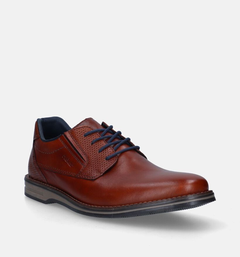 Rieker Cognac Veterschoenen voor heren (344382)