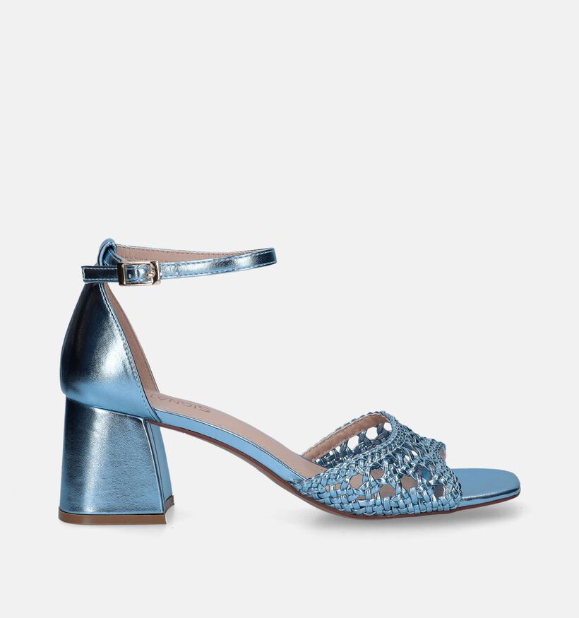 Signatur Windo Sandales avec talon en Bleu pour femmes (342074)