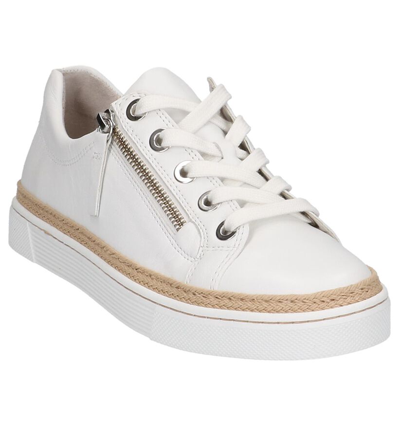 Witte Sneakers Gabor Comfort met Rits & Veter, , pdp