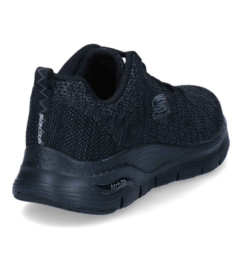 Skechers Arch Fit Paradyme Baskets en Noir pour hommes (323086)