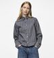 Pieces Siffi Grijs Gestreept hemd voor dames (348367)