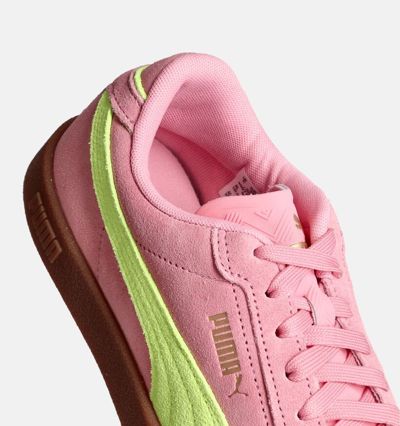 Puma Club II Era Baskets en Rose/Jaune pour femmes (359140) - pour semelles orthopédiques