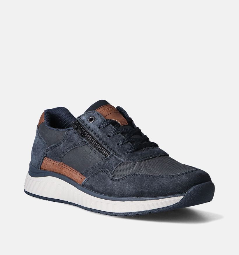 Rieker Blauwe Veterschoenen voor heren (354802) - geschikt voor steunzolen