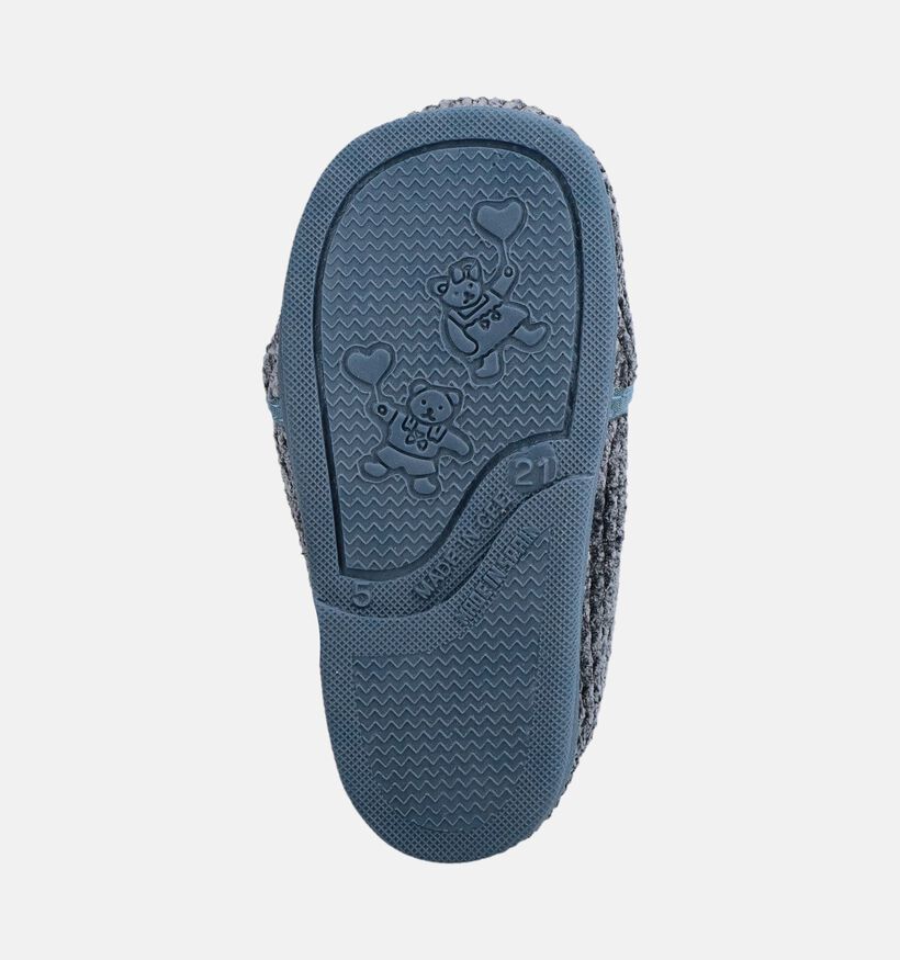 Little David Pantoufles en Bleu fonc&eacute; pour gar&ccedil;ons (381151) - pour semelles orthop&eacute;diques