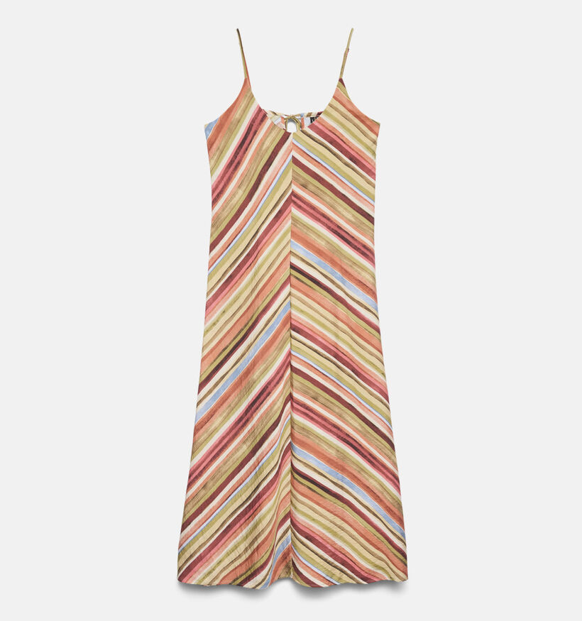 Vero Moda Vita Ellie Robe longue en Orange pour femmes (374949)