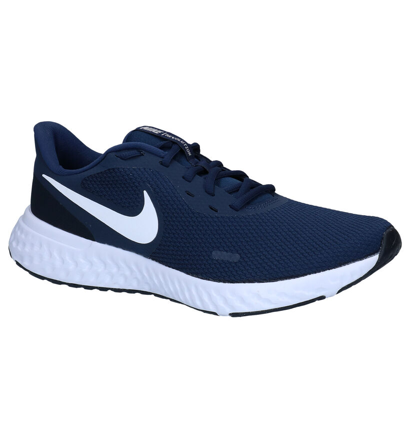 Nike Revolution 5 Blauwe Sneakers in stof (290990)