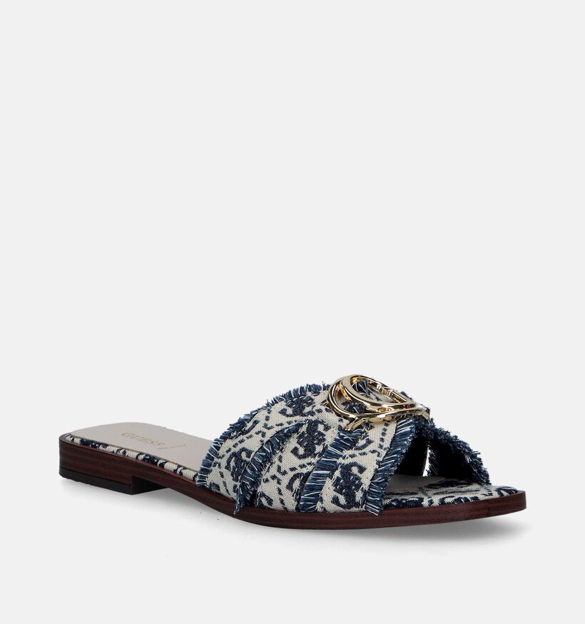 Guess Symo Blauwe Slippers voor dames (337384)