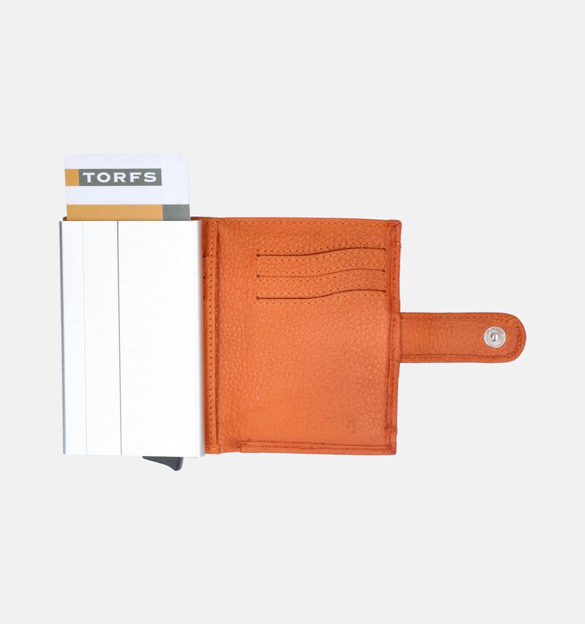 Crinkles Oranje Kaartenhouder voor dames (358130)