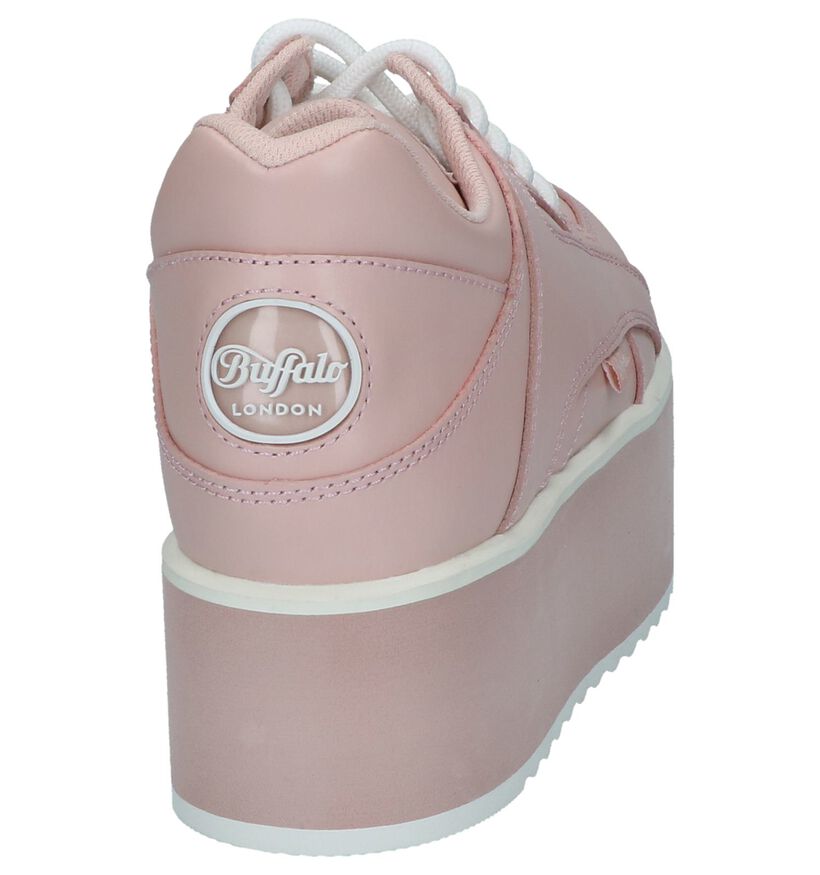 Buffalo London Witte Sneakers in leer (240567)