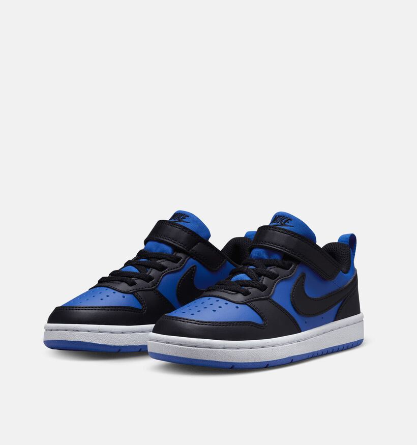 Nike Court Borough LOW Recraft Blauwe Sneakers voor meisjes, jongens (347990)