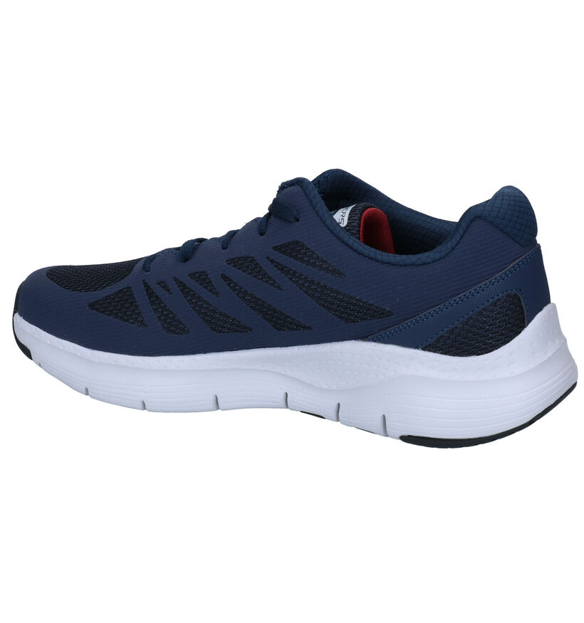 Skechers Arch Fit Charge Back Blauwe Sneakers in stof (305956)