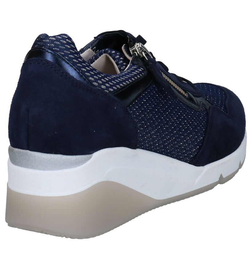 Gabor OptiFit Chaussures à lacets en Bleu en daim (271691)