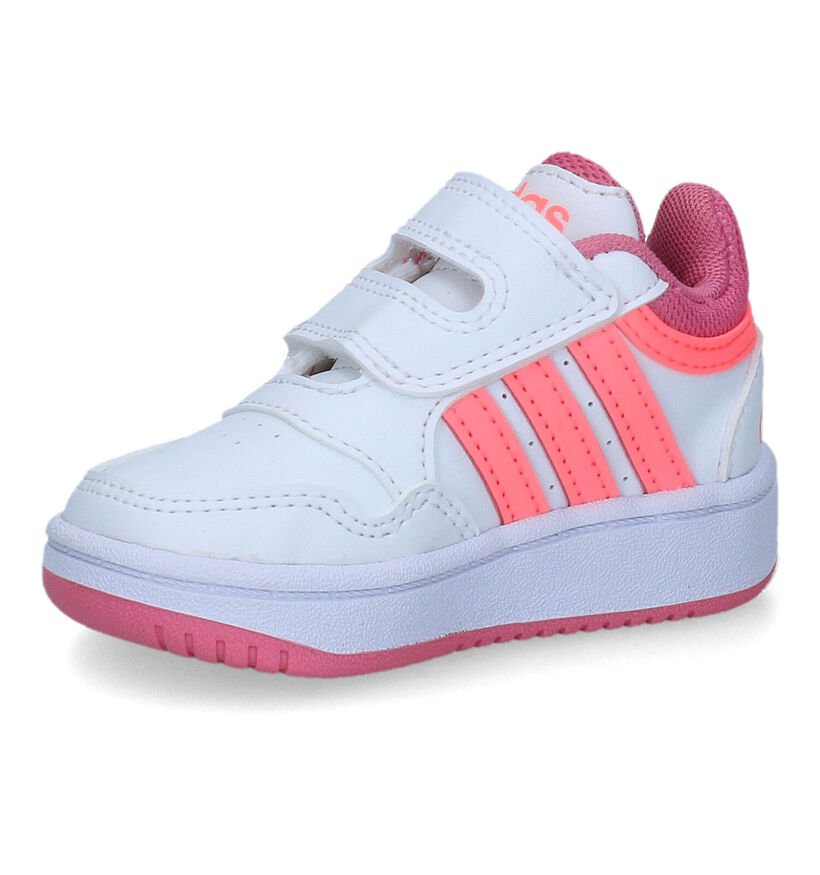 adidas Hoops 3.0 Witte Babysneakers voor meisjes (301117) - geschikt voor steunzolen