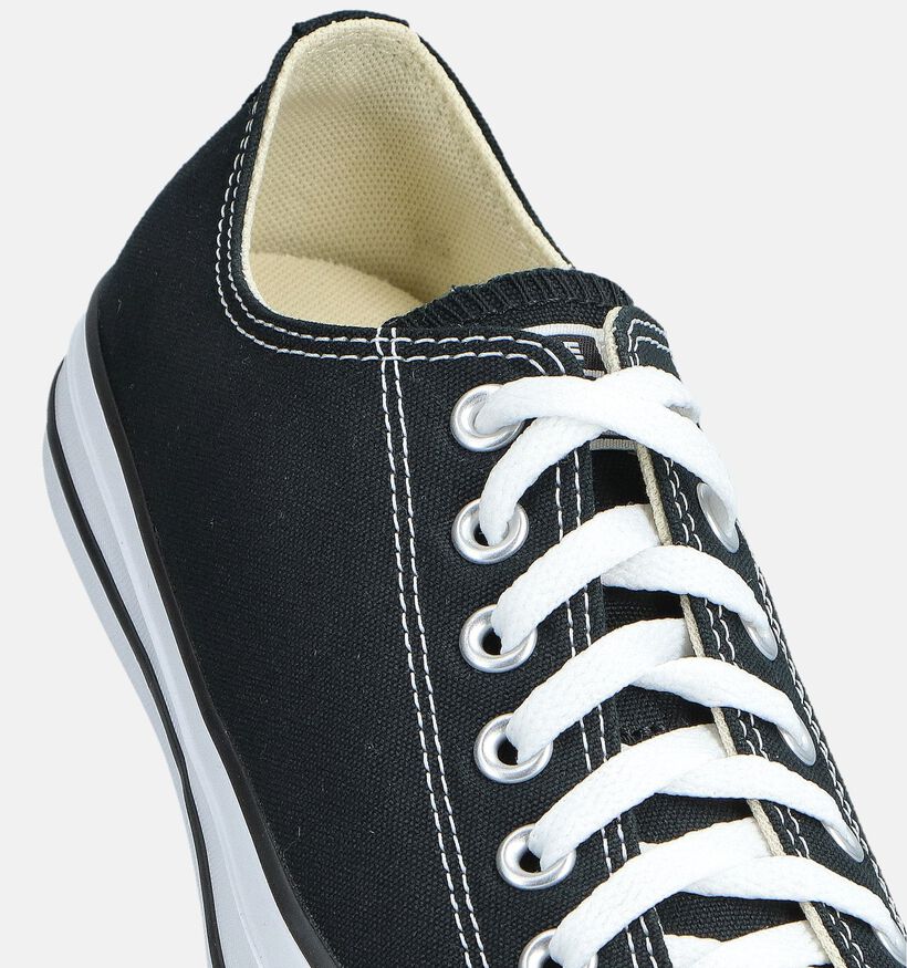 Converse Chuck Taylor All Star OX Baskets en Noir pour hommes (368340) - pour semelles orthop&eacute;diques