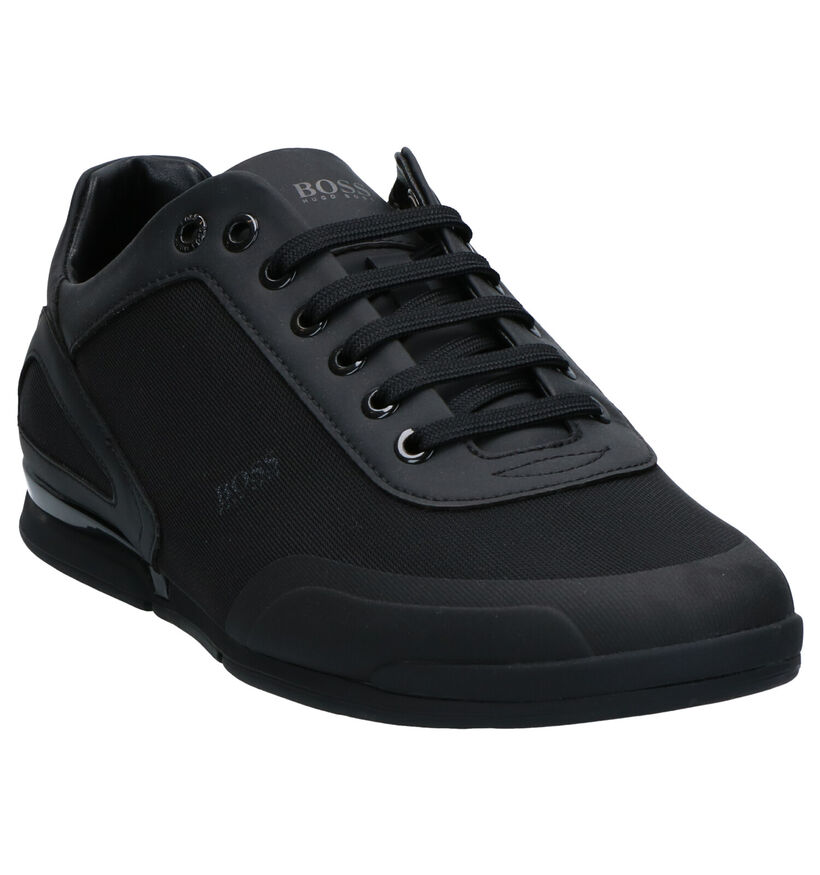 Hugo Boss Saturn Low Veterschoenen Blauw in kunstleer (267063)