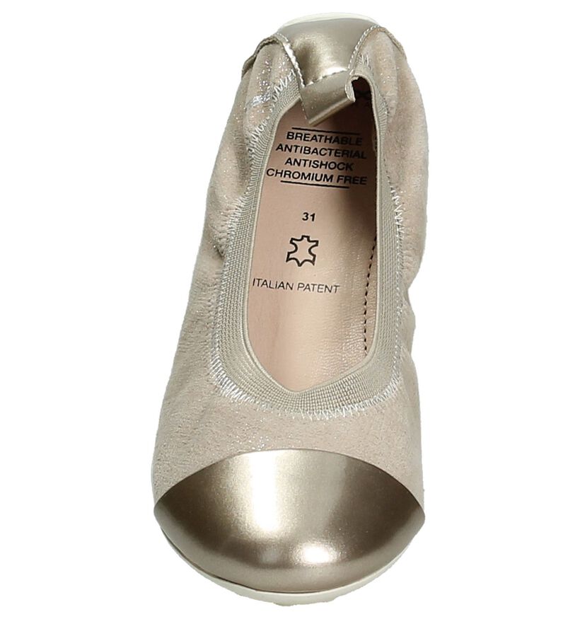 Donker Beige Ballerina Geox in nubuck (190691)