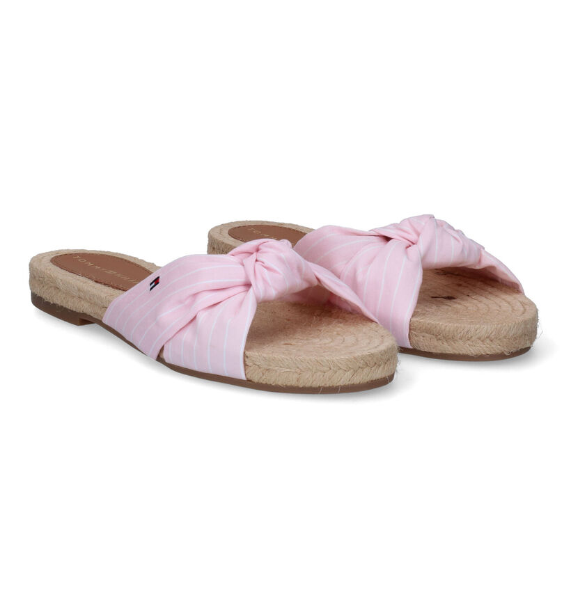 Tommy Hilfiger Stripes Flat Blauwe Slippers voor dames (303994)