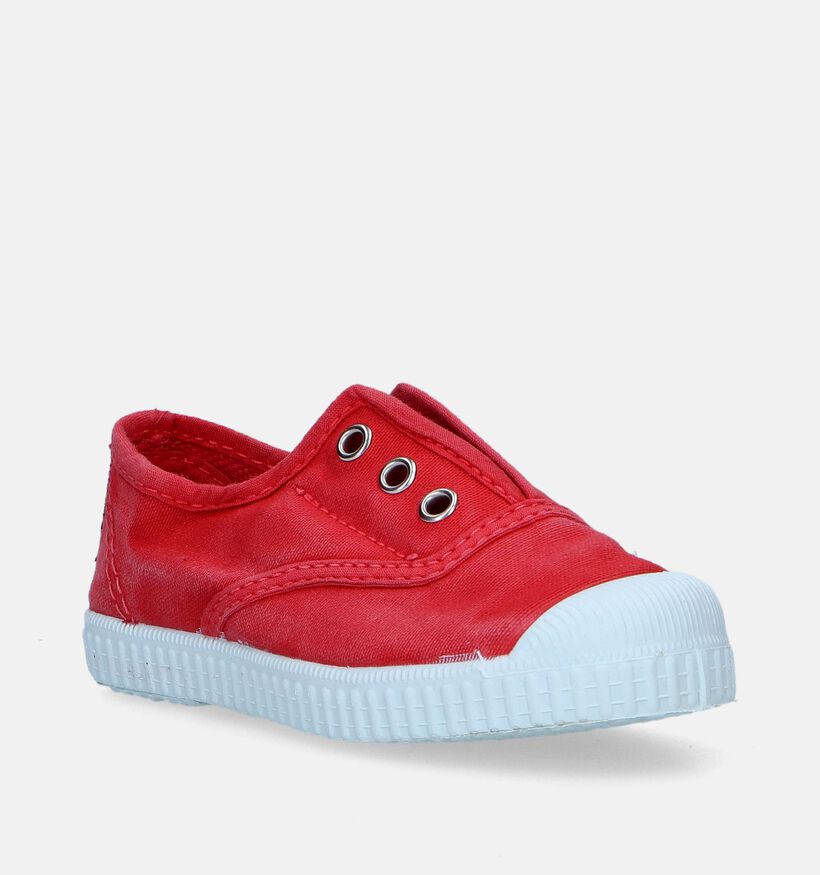 Cienta Slip-ons en Rouge pour filles, garçons (340021) - pour semelles orthopédiques