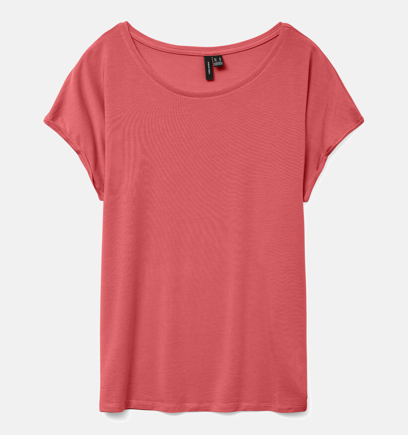 Vero Moda Ava Rood Basic T-shirt voor dames (352199)