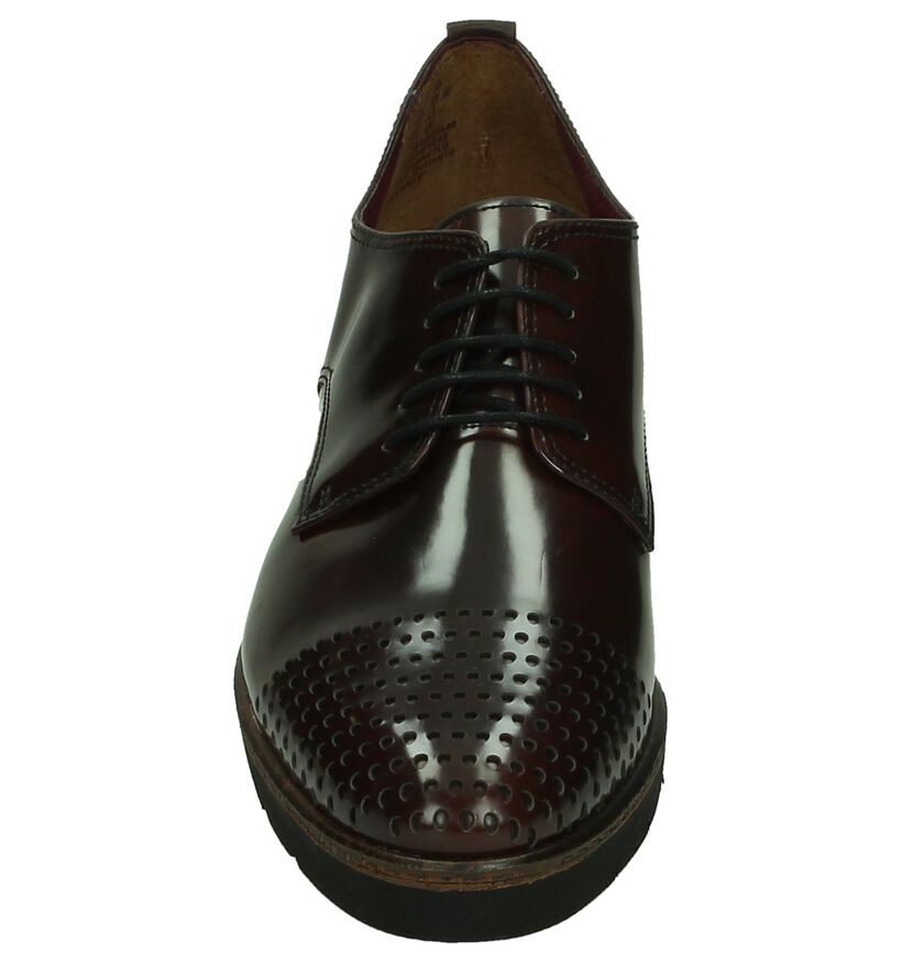 Tamaris Chaussures à lacets en Bordeaux en simili cuir (180038)