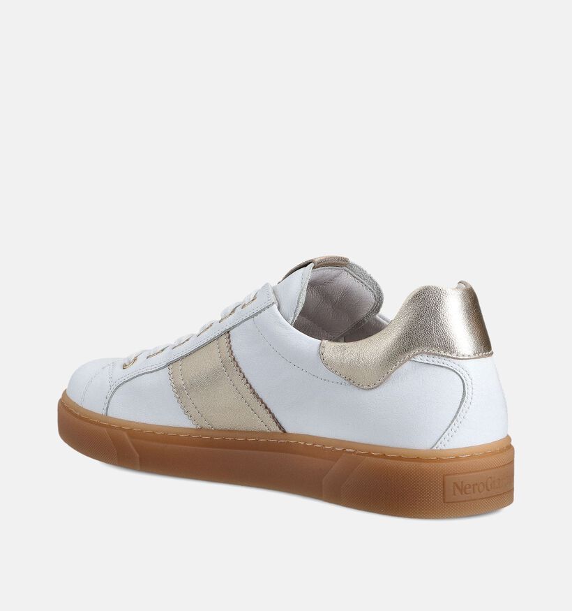NeroGiardini Witte Sneakers voor dames (369072) - geschikt voor steunzolen
