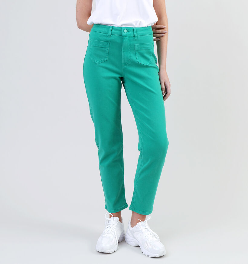 comma casual identity Groene Chino Broek voor dames (345058)