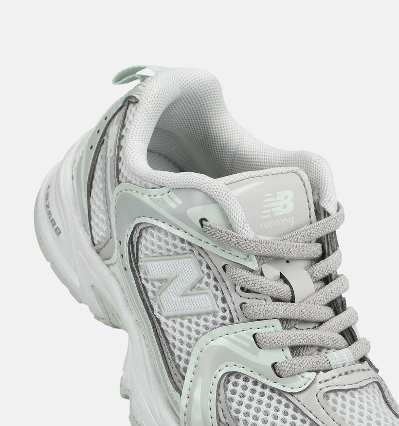 New Balance 530 Witte/Lichtgroene Sneakers voor meisjes (375197) - geschikt voor steunzolen