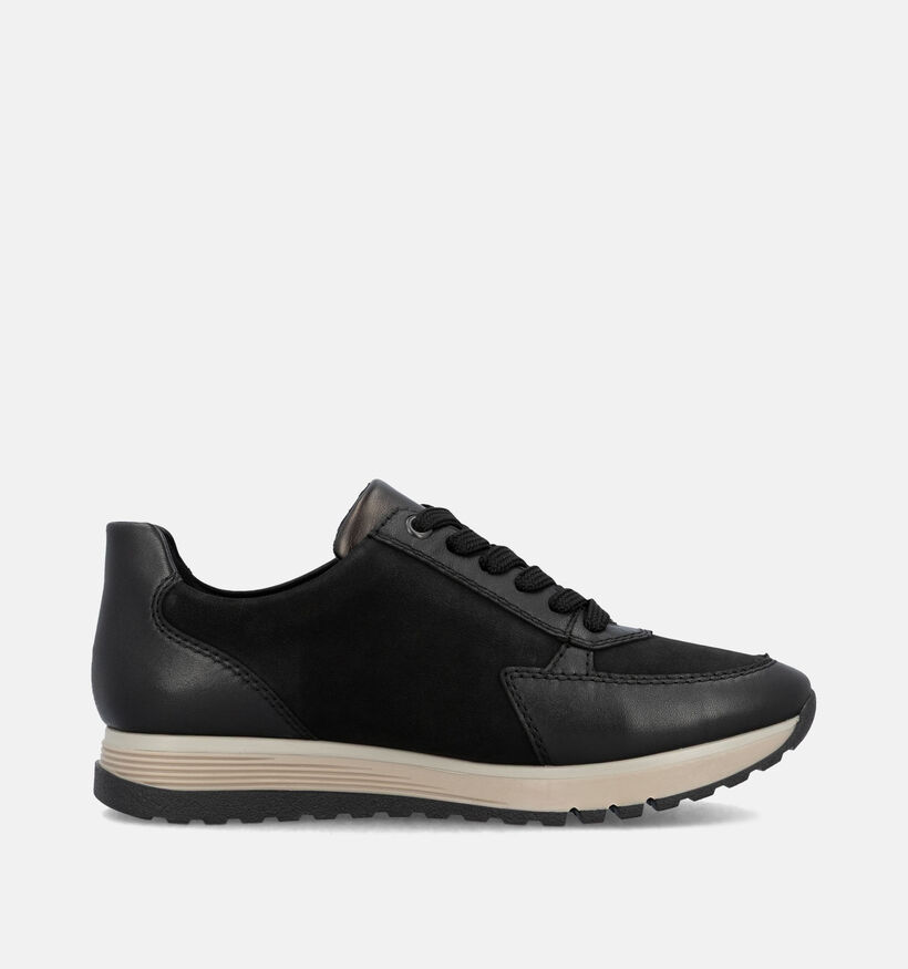 Rieker Zwarte Sneakers met Veter en Rits voor dames (360485) - geschikt voor steunzolen