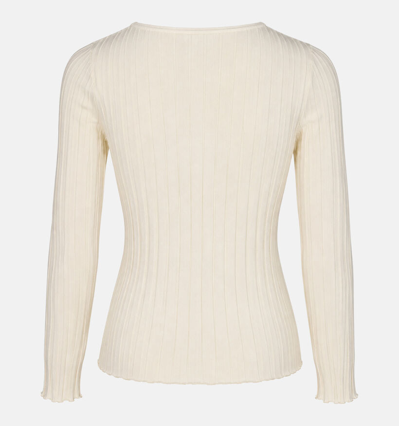 The Korner Ecru T-shirt met Lange Mouwen voor dames (382181)