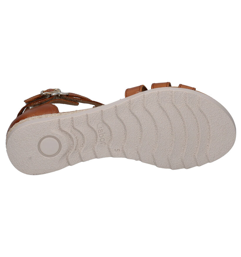 Gabor Cognac Sandalen in leer (271744)