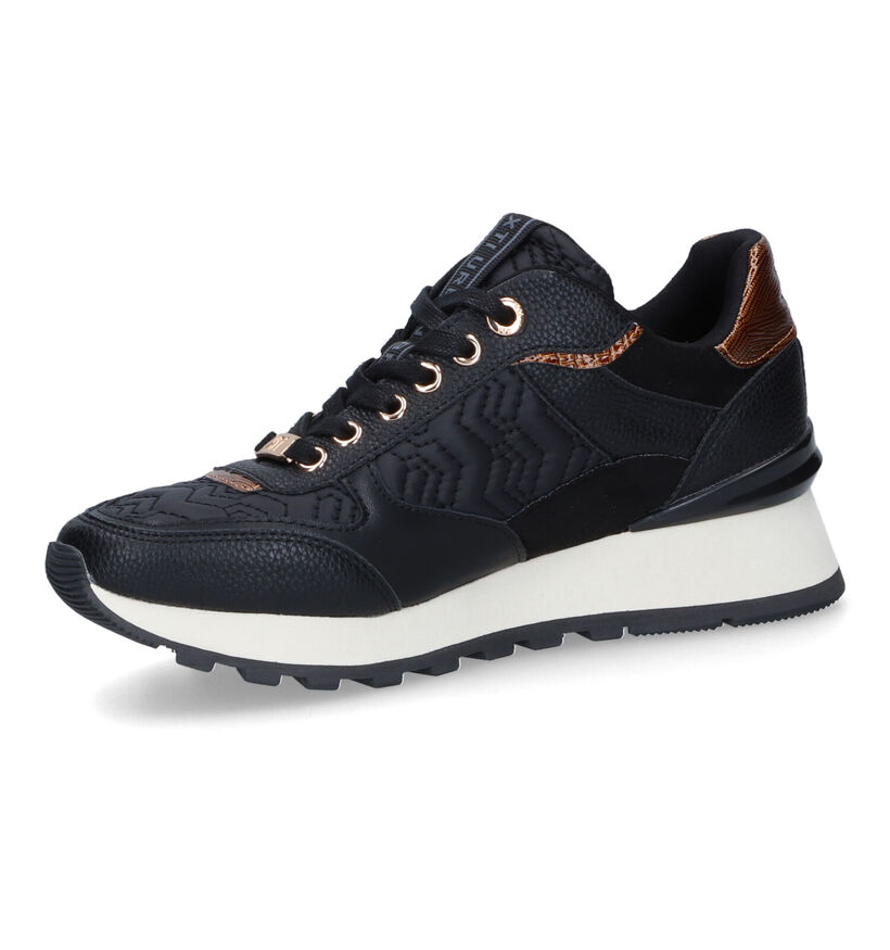 Xti Zwarte Sneakers in kunstleer (317544)