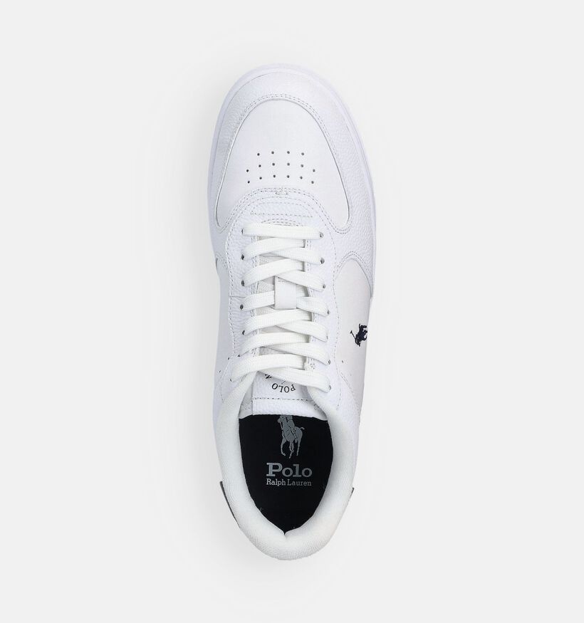 Polo Ralph Lauren Master Court Chaussures plates en Blanc pour hommes (375269) - pour semelles orthop&eacute;diques