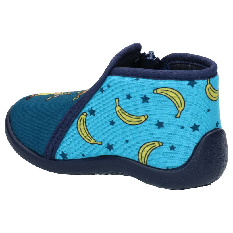 Bumba Blauwe Pantoffels in stof (279790)