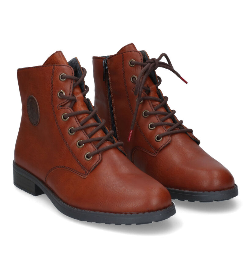 Rieker Cognac Bottines in kunstleer (315950)