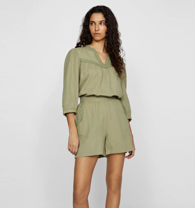 Vila Jillo Blouse en Vert khaki pour femmes (342092)