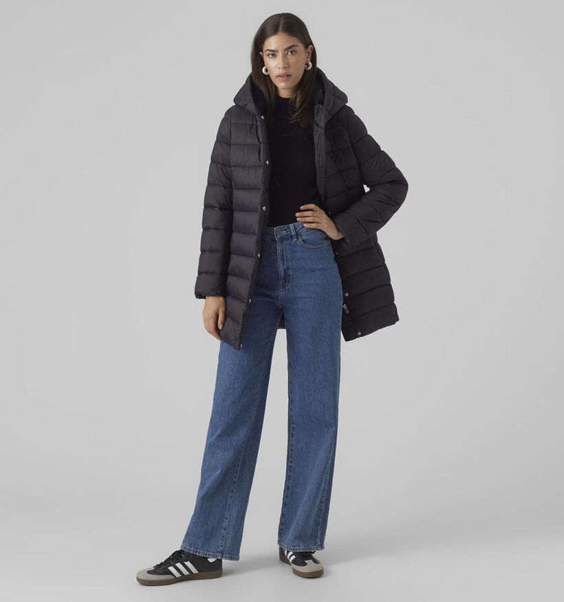 Vero Moda Carmen Manteau puffer en Noir pour femmes (357657)