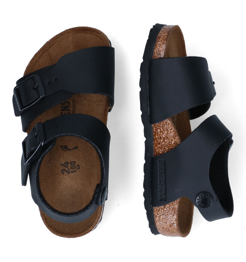 Birkenstock New York  Sandales en Noir pour garçons (338096)