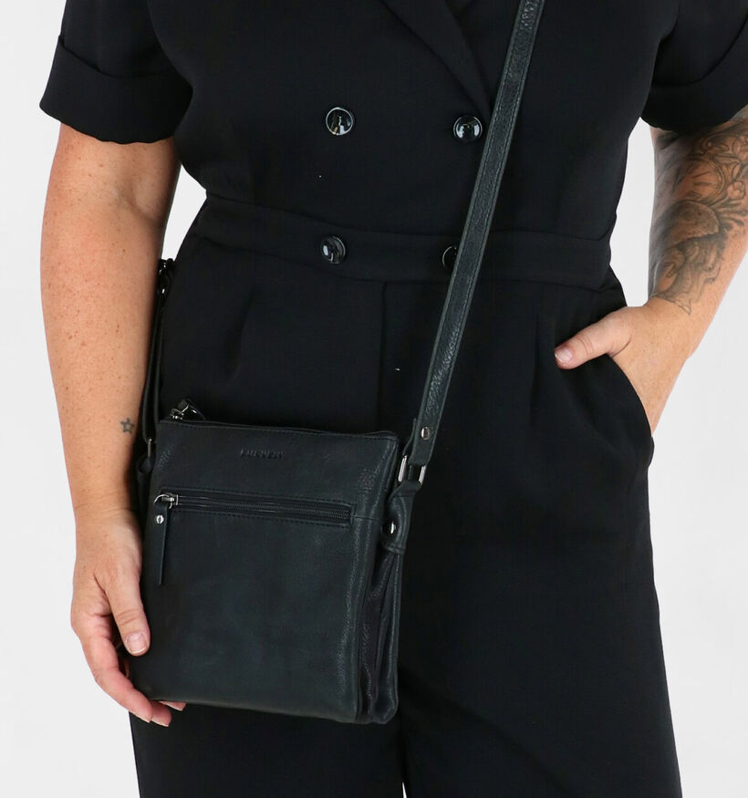 Burkely Ranger Sac porté croisé en Noir en cuir (276269)