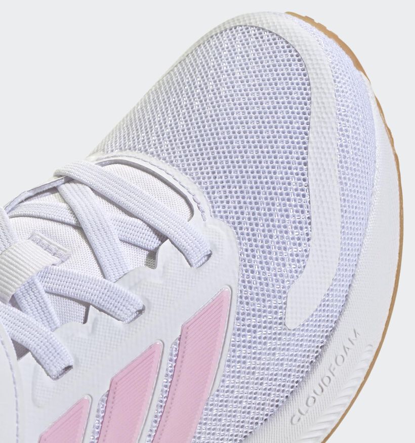adidas RunFalcon 5 Witte/Roze Sneakers voor meisjes (359685) - geschikt voor steunzolen