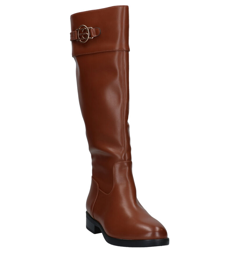 Esprit Jennifer Bottes Longue en Cognac en simili cuir (279818)