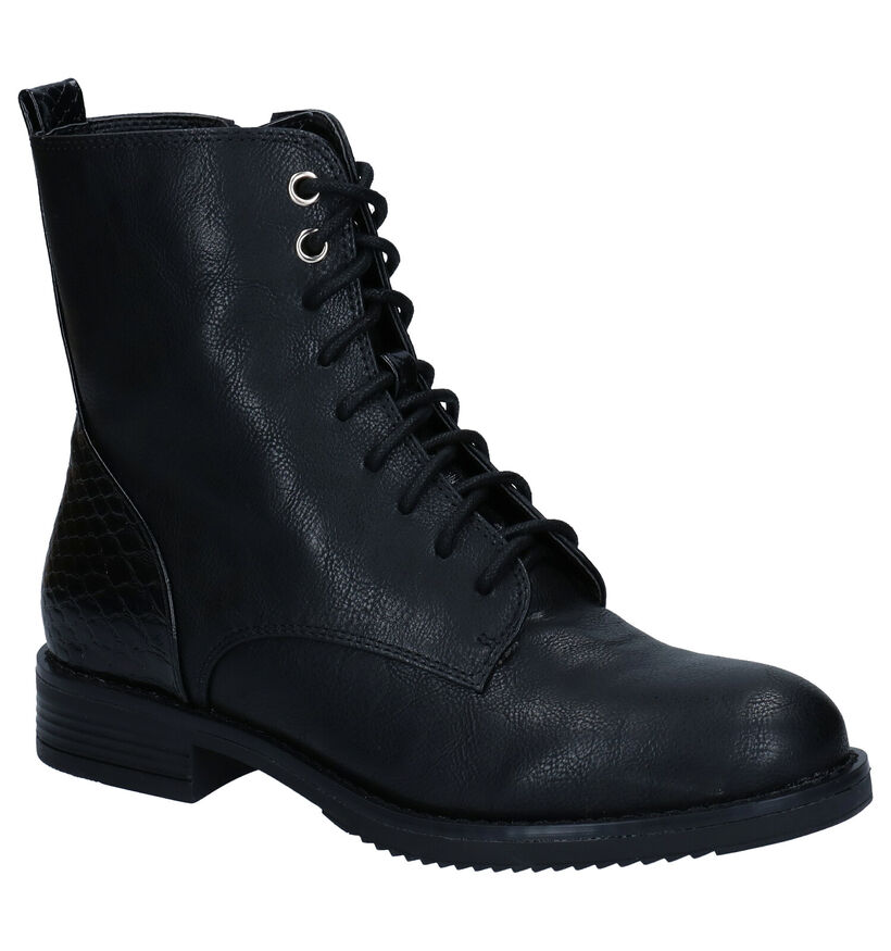 Poelman Bottines en Noir en simili cuir (291395)