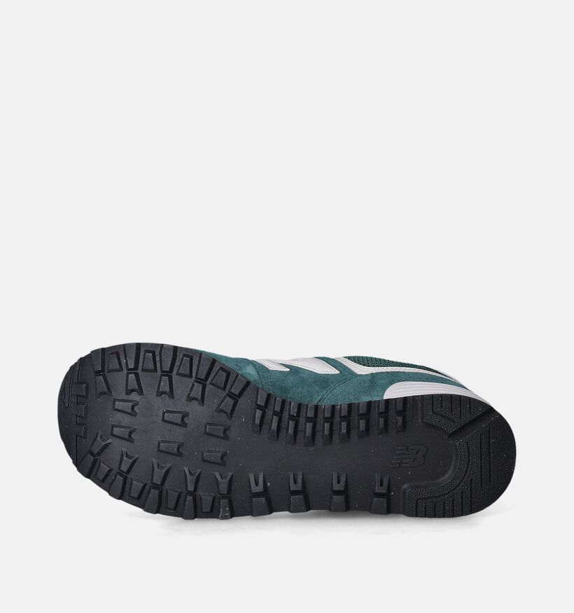 New Balance U 574 Baskets en vert pour hommes, garçons (350070) - pour semelles orthopédiques
